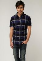 Basics Purple Casual Shirts