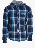 Bells And Whistles Blue Casual Shirt