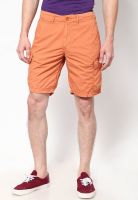 Breakbounce Orange Coloured Regular Fit Shorts