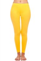 Zivame Cotton Stretch Leggings - Tuscan Yellow