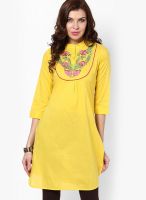 Entropy Yellow Kurta