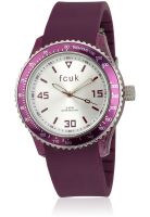FCUK Fc1103Vvwn Purple/Silver Analog Watch