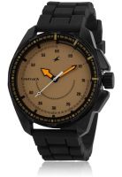 Fastrack 3084Np01-Db820 Black/Orange Analog Watch