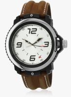 Fastrack 38017Pl02j Brown/Silver Analog Watch