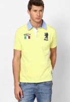 Fila Yellow Polo T Shirt