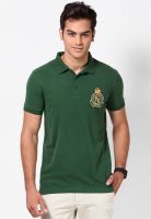 French Connection Green Printed Polo T-Shirts