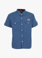 Gini & Jony Navy Blue Casual Shirt