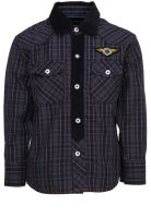 Gini & Jony Navy Blue Casual Shirt