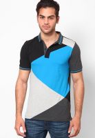 Giordano Black Striped Polo T-Shirts