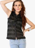 Globus Black Striped Shirt