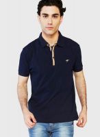 Globus Blue Solid Polo T-Shirts