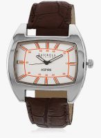 Laurels Original Lo-Asp-201 Brown/Silver Analog Watch