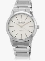 Laurels Original Lo-Polo-101 Silver/White Analog Watch