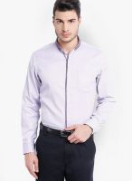 Mark Taylor Purple Slim Fit Formal Shirt