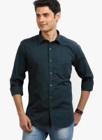 Orange Valley Solid Dark Grey Casual Shirt