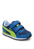 Puma Cabana Velcro Jr Blue Running Shoes