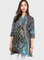 Rain & Rainbow Black Printed Kurtas