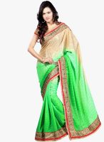 Shonaya Green Embroidered Saree