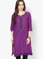 Shree Fuchsia Printed Kurta