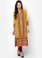 Shree Yellow Printed Kurtis