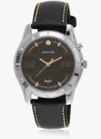 Sonata 7067Sl07 Black/Silver Analog Watch