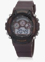 Sonata 77006Pp03j Brown/Grey Digital Watch