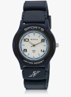 Sonata Nb7921pp13a Blue/Two Tone Analog Watch