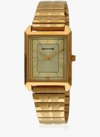 Sonata Nf7007ym13j Golden/Golden Analog Watch