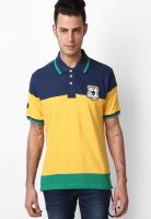 TBASE Yellow Polo T Shirt