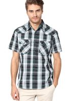 The Vanca Checks Green Casual Shirt