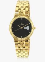 Titan 1107Ym09 Golden/Golden Analog Watch