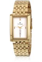 Titan Karishma Nc1164Ym01 Gold/White Analog Watch