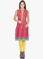Vani Red Printed Kurtis