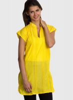 Vani Yellow Solid Kurtis