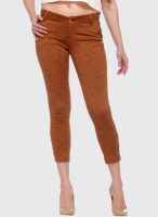 Xblues Brown Printed Jeans