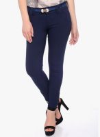 Xblues Navy Blue Solid Jeans