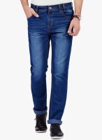 Yepme Blue Mid Rise Regular Fit Jeans