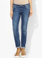 s.Oliver Blue Solid Jeans