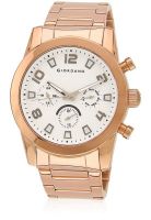 Giordano A1001-55 Golden/White Chronograph Watch