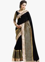 Hypnotex Black Embellished Saree