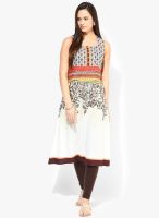 Rangmanch By Pantaloons White Printed Kurtas