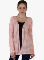 Rigo Cream Striped Shrug