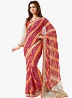 Roop Kashish Orange Embellished Sarees