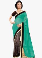 Shonaya Green Embellished Saree