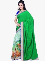 Shonaya Green Embellished Saree