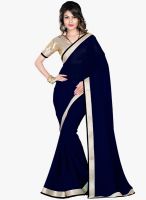 Shonaya Navy Blue Embellished Saree