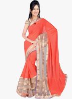 Shonaya Peach Embellished Saree