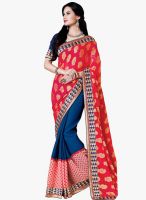 Shonaya Pink Embroidered Saree