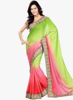 Shonaya Pink Embroidered Saree