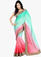 Shonaya Pink Embroidered Saree
